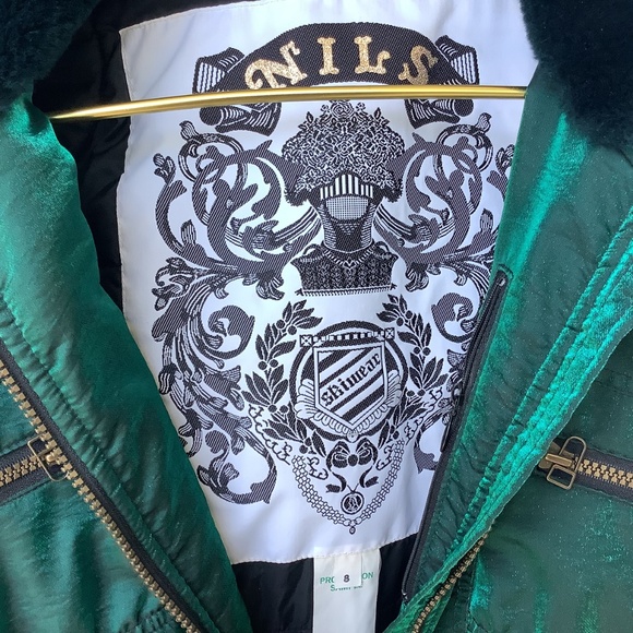 Vintage 80’s/90’s Nils Skiwear Snowsuit in Iridescent Emerald Green Size 8 - Picture 6 of 14